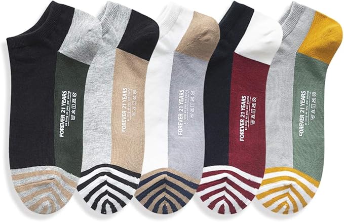 Amazon Qpanda 靴下 メンズ フットカバー 綿 春夏ソックス ショートソックス 5足セット カジュアル くるぶし丈 スニーカーソックス抗菌防臭 フットカバー 通販