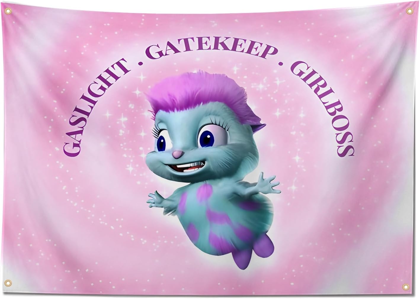 Tapestries - RonningStar Bibble Meme Beliefs Happiness Tapestry Funny Meme Wall Hanging For Home Bedroom Lving Room Dorm Decor Decorations UV Resistant College Digital Printing Parties Vivid Color Premium Polyester 100D 0450