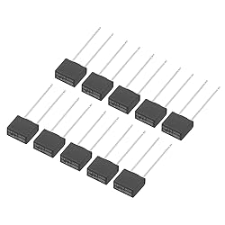 uxcell 30Pcs DIP Mounted Miniature Square Slow Blow