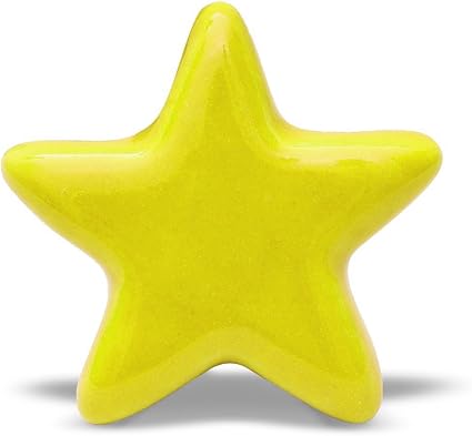 La Fraise Rouge Bouton De Meuble Etoile Jaune Amazon Fr Cuisine Maison