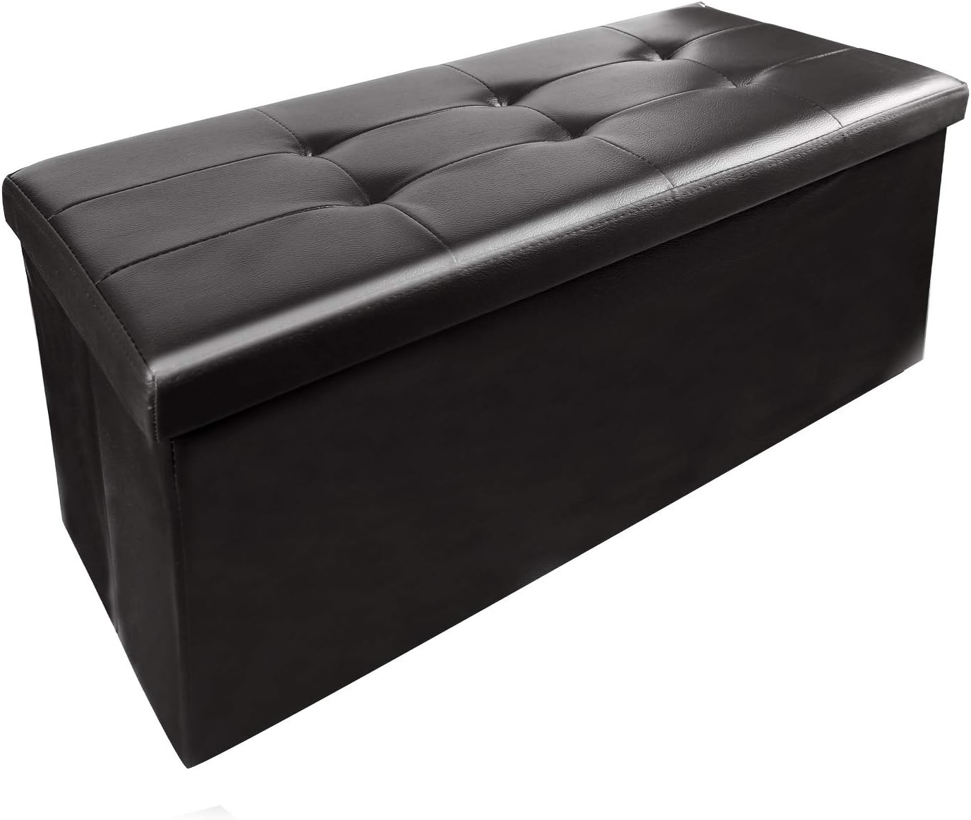 Best long storage ottoman blue