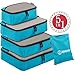 ZOMAKE 4 Set Packing Cubes，Lightweight Travel Luggage Packing Organizer of Suitcase Organizers with Laundry Bag