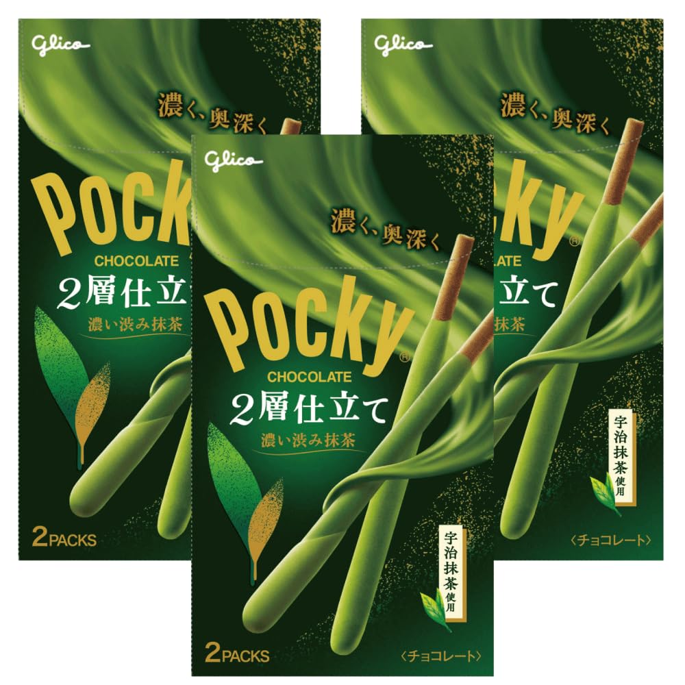 江崎グリコ ポッキー 濃い渋み抹茶 2袋入 3個の商品画像