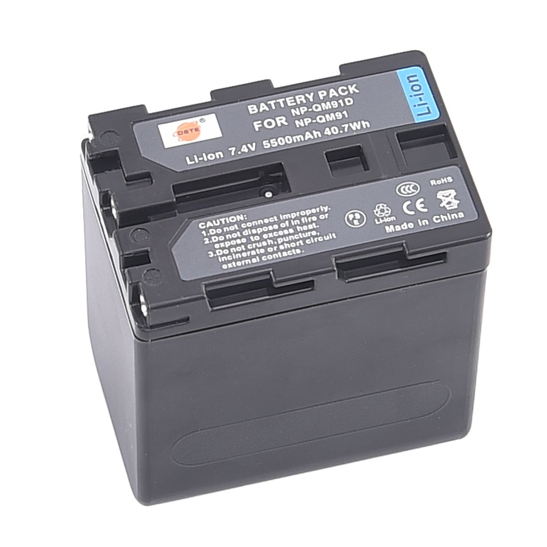 DSTE NP-QM91D NP-QM91 Rechargeable Battery Compatible for Sony CCD-TRV318, CCD-TRV328, CCD-TRV338, DCR-DVD100, DCR-DVD200, DCR-DVD201, DCR-DVD300, DCR-PC105
