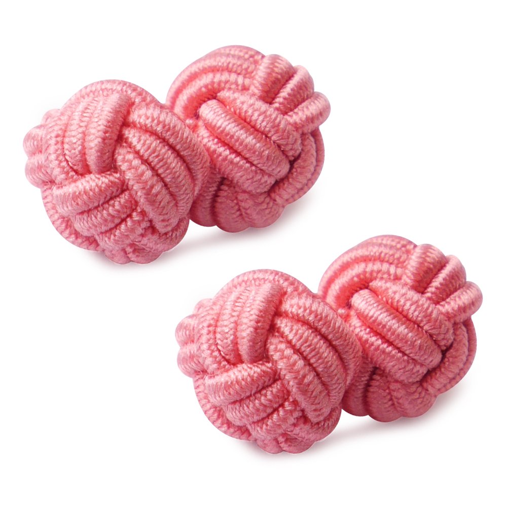 HONEY BEAR Mens/Women Silk Knot Cufflinks,Round for Shirt/Dress Business Wedding Gift