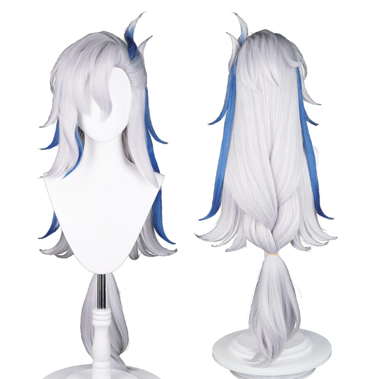 Anime Cosplay Wig, Genshin Impact Wig, with two Wig Caps, for Halloween, Party & etc. (Neuvillette Cosplay) — image 1