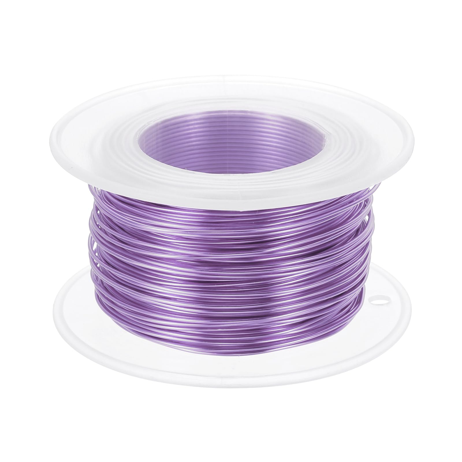 PATIKIL 20 Gauge 0.8mm Aluminum Craft Wire, 98.4 Ft Metal Wire Armature Bendable Wire for Jewelry Making Metal Wrap DIY, Light Purple