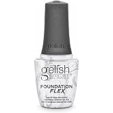 Gelish Foundation Flex &ndash; Flexible Base Coat for Nails, Ridge Filling, &amp; Perfect Protection, Soak-Off Rubber Base Gel Nail Kit for Long-Lasting Nail Strength and Flexibility