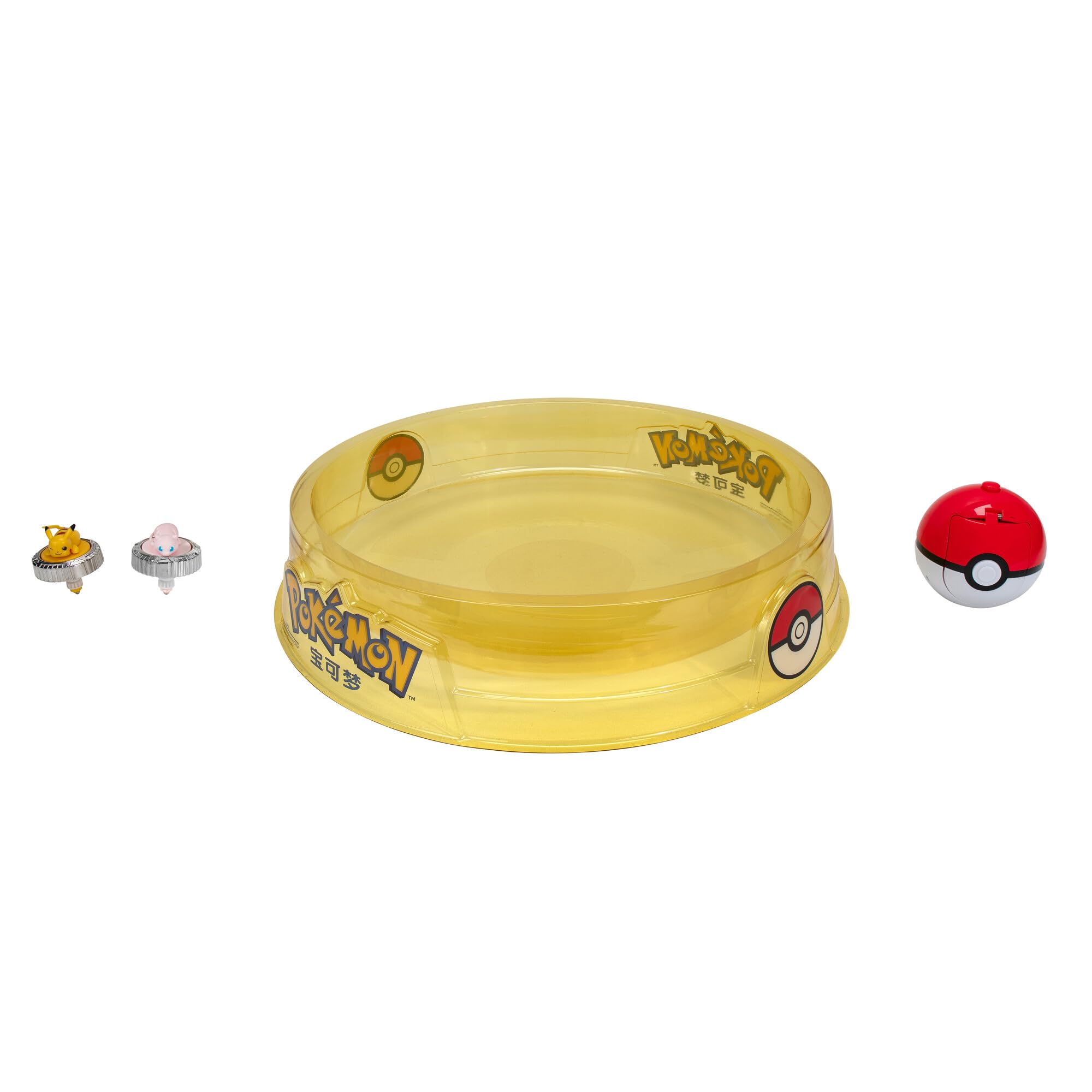 Pokémon Battle Spinner Arena Set - Two Battle Spinners with Two Poké Ball Spinner Launchers and Battle Arena