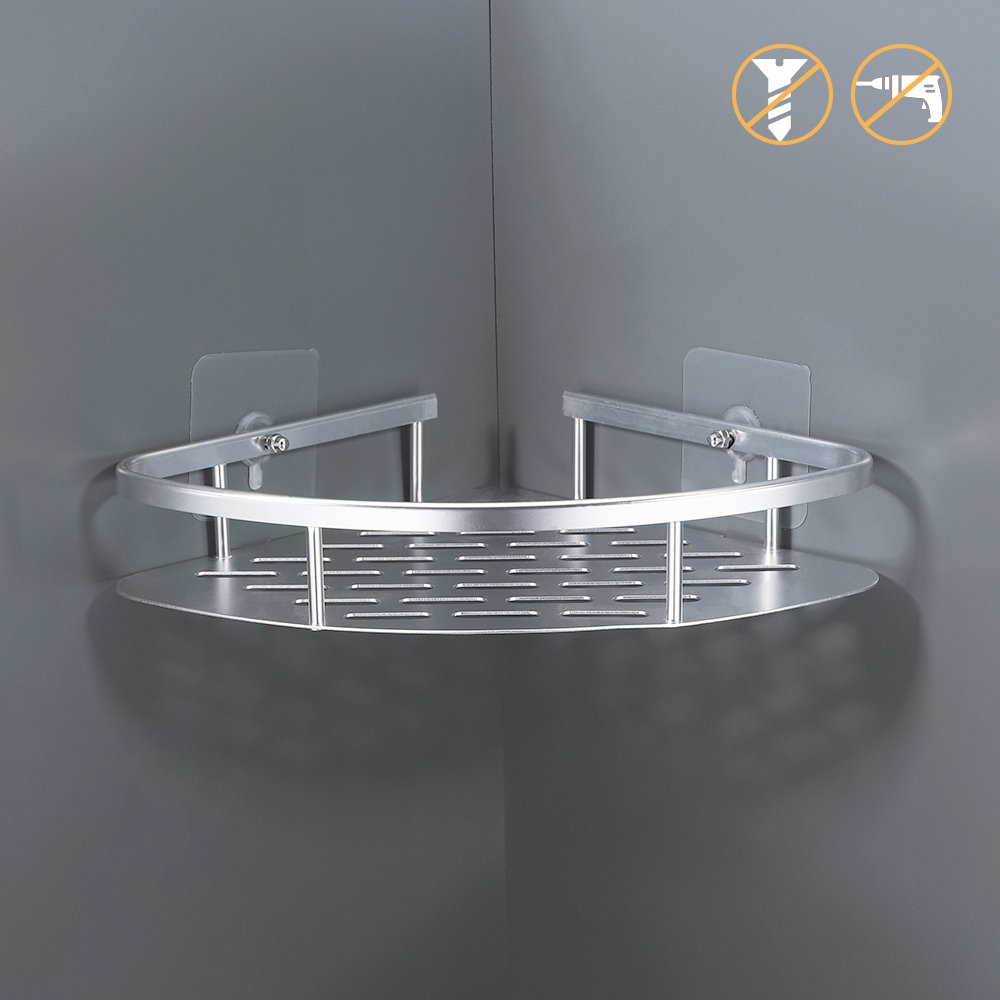 Image Result For No Drill Glass Bathroom Shelf