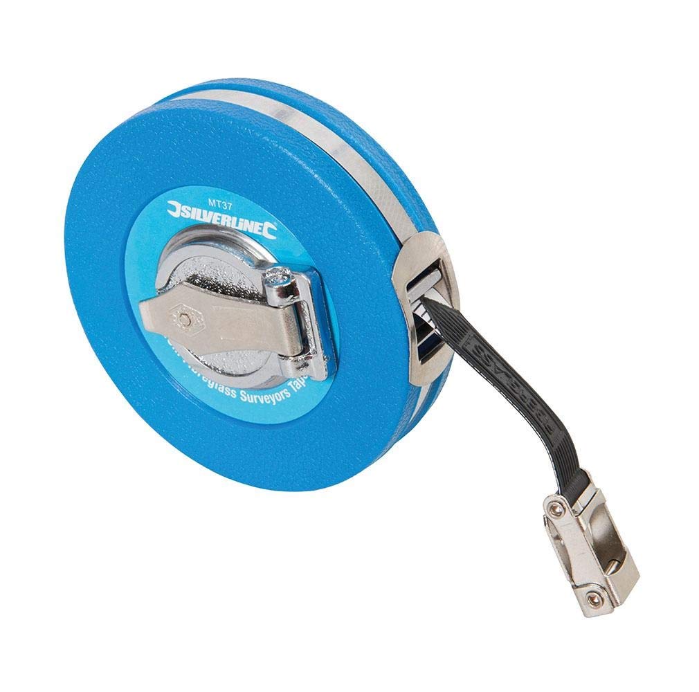 Silverline Fibreglass Surveyors Tape 10m / 33ft x 13mm (MT37)