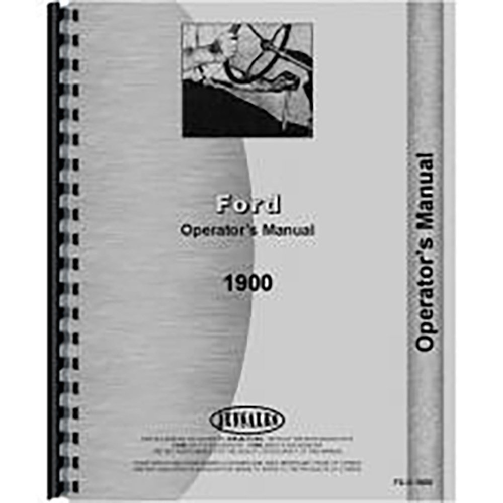 Amazon.com: New Ford 1900 Tractor Operators Manual: Industrial & Scientific