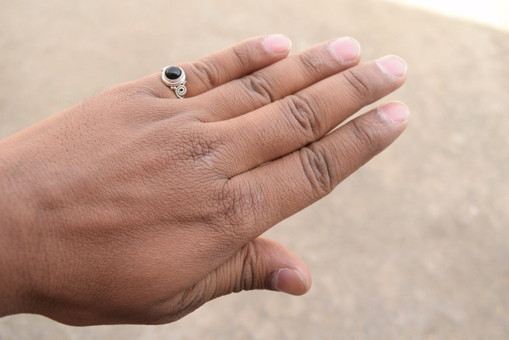 Black Onyx Ring 925 Sterling Silver Stone Ring For Girl Women Gift Ring Jewelery All Size