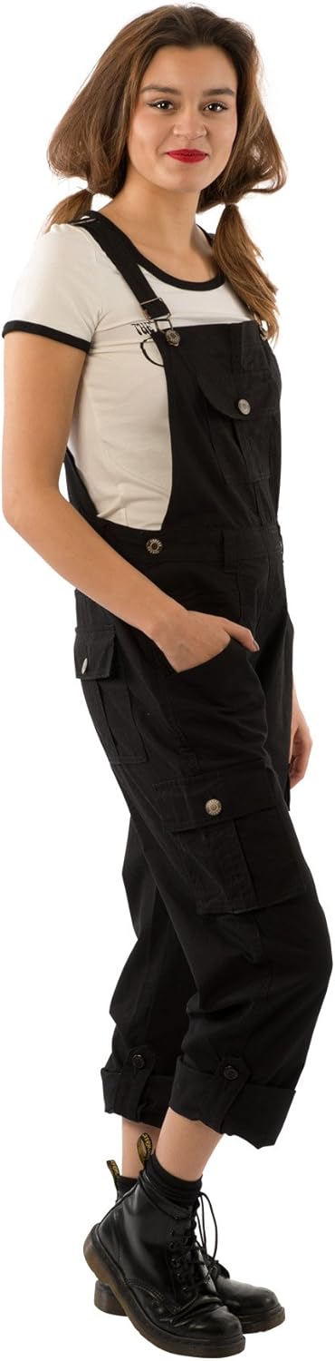 black daisy overalls