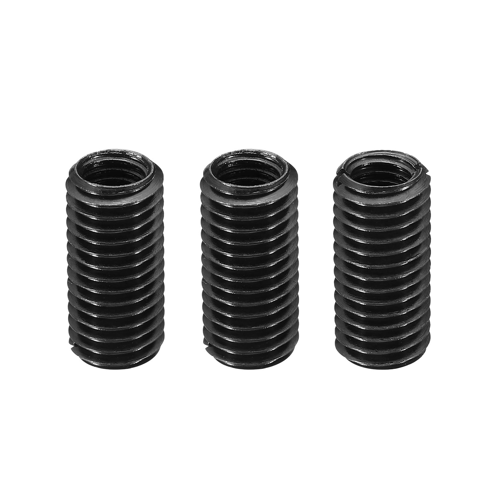 PATIKIL Grade 8.8 Carbon Steel Threaded Repair Insert Nut, 3pcs M10x1.5 Female to M14x2 Male High Strength Screw Sleeve Inserts Reducing Adapter Reducer 30mm