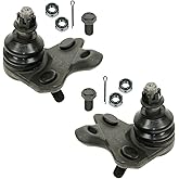 TRQ Front Lower Driver and Passenger Side Ball Joint Set | For 2019 Toyota Corolla Sedan 09-18 Corolla 09-13 Matrix Base 03-08 Matrix 05-10 Scion tC 09-10 Pontiac Vibe L4 1.8L