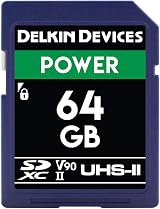 Delkin Devices 64GB POWER SDXC UHS-II V90 U3 Memory Card DDSDG200064G view 1