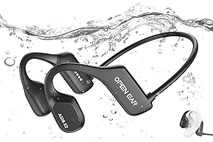 AHEYE Bone Conduction Headphones, IP68 Waterproof Swimming Headphones, Open Ear Bluetooth 5.3 Headphones Built-in 16GB MP3 Memory, Wireless Underwater Earbuds for Swimming, Sports, Running
