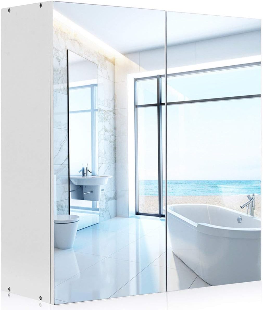 Generic Irror Door Newred Bathroo Bathroom Medicine 24 Wide Wall Storage Cabinet Mount Mirrored 2 Mirror Door New 24 Wide Wall Mount Mirro Amazon Co Uk Hi Fi Speakers