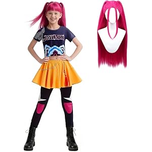 Perselief Girls Pop Singer Idol Costumes 3-14 Years, Toddler Halloween Cosplay Costume Kids Dance Stage Outfit Set