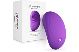 Easewand Multifunctional Handheld Electric Mini Soft Massager, 10 Modes Waterproof Massage Tool, Violet