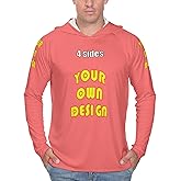Custom Personalized UV Shirts Sun Protection Hoodies For Men Women, Customized Your Own SPF 50+ Shirt For Fishing Hiking