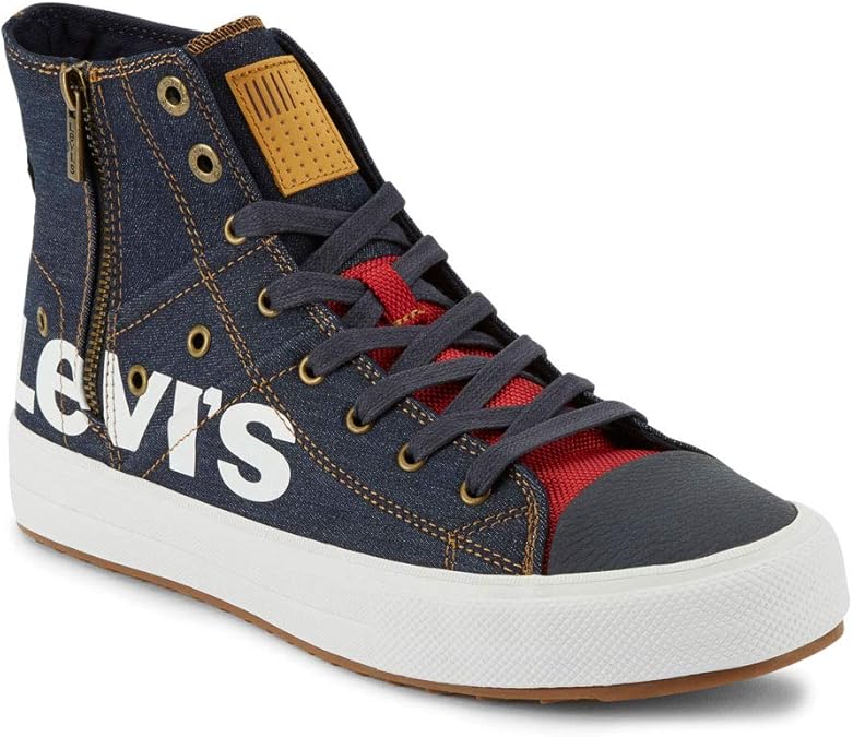 Levi's Shoes Zip EX Mid Anti Navy/Rosso, multicolore (blu navy/rosso