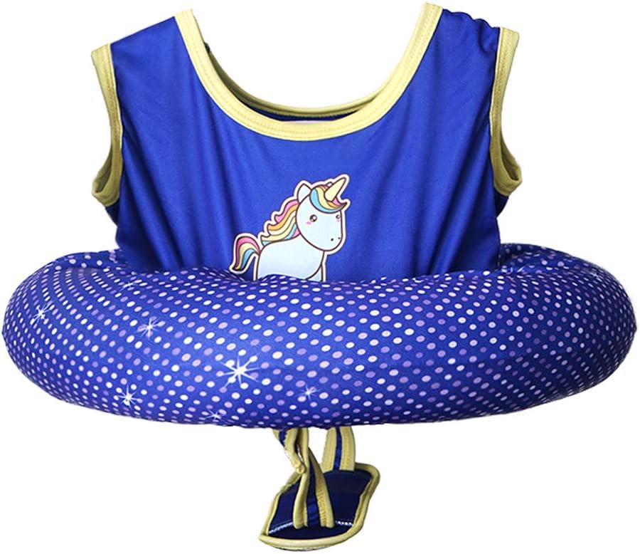 Megartico Kid’s Swim Trainer Vest Inflatable Tube Girls Adjustable Safety Strap Boys Buoyancy Swimwear - Toddler Learn to Swim