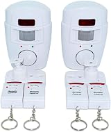 Tech Traders Wireless PIR Motion Sensor Alarm 105dB White 2 Remote Controls view 3