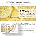 LANBENA Vitamin C Serum Hyaluronic Acid Serum Retinol 24K Gold Serum Ampoule for Face Skin Care - Anti Wrinkle, Anti Aging, Moisturizing (VC + HA + 24K Gold)