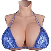 Large Size Silicone Breastplate D-Z Cup Huge Fake Breasts Touch Like Real Breast Plate for Darg Queen Crossdressers