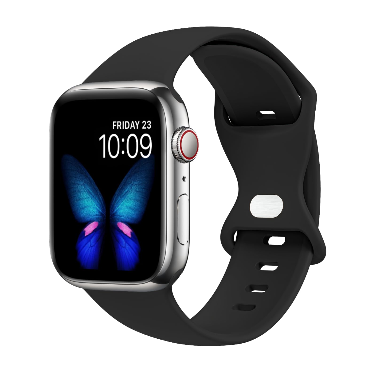 Photo 1 of Tighesen Sport Bands Compatible with Apple Watch Band Ultra 2/Ultra SE Series 10/9/8/7/6/5/4/3/2/1 38mm 40mm 41mm 42mm 44mm 45mm 46mm 49mm S/M M/L for Women/Men Silicone iWatch Band