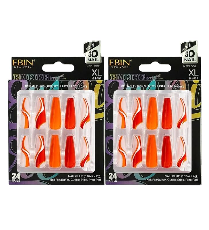 Bloody Press On Nails – 2x 3D Nail Lux – Bloody Mary Press-On Nails Long and Ex…