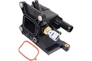 1ST Engine Coolant Water Outlet with Sensor Compatible with Mazda 3 5 6 CX-7 2006-2015 2.0L 2.3L 2.5L Replaces OE: 902-690 LF