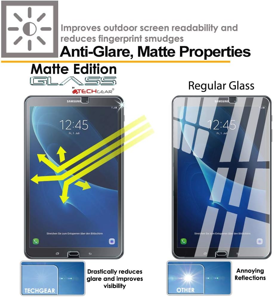 TECHGEAR Anti-Glare Screen Protector Compatible with Samsung Galaxy Tab A 6 10.1" 2016/2018 (SM-T580 Series) - Image 4