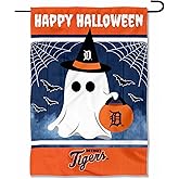 Detroit Tigers Happy Halloween Double Sided Garden Flag