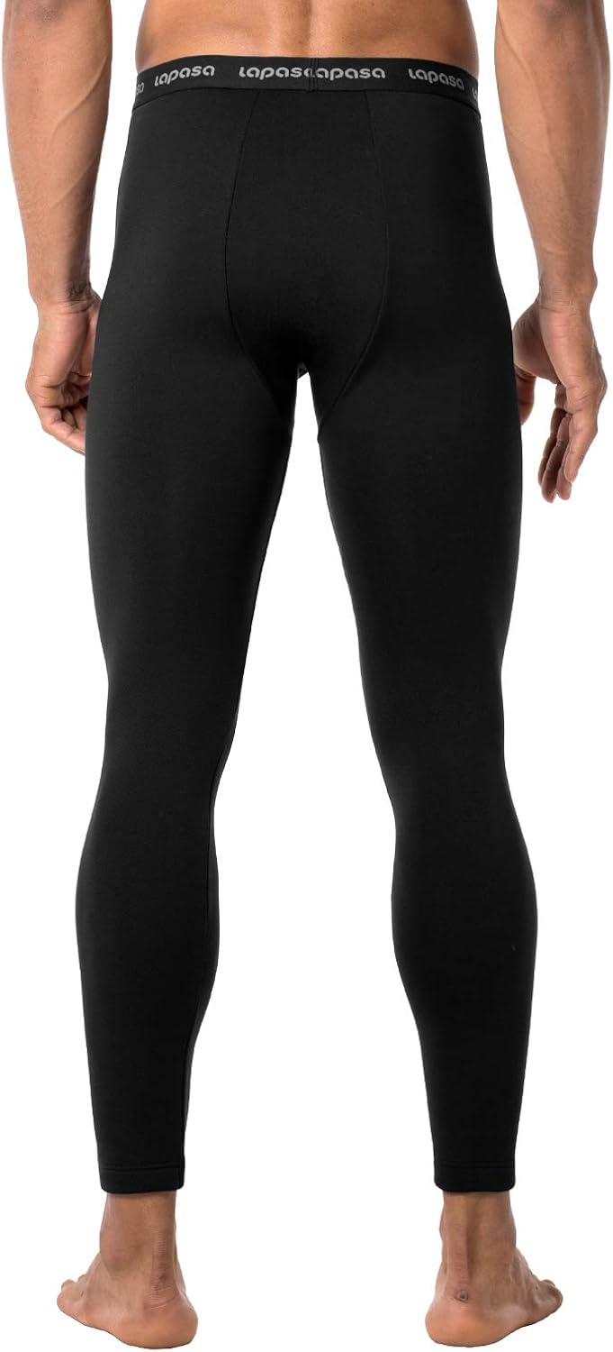 LAPASA Men's Heavyweight Thermal Underwear Pants Fleece Lined Long Johns Leggings Base Layer Bottom M25 at  Men’s Clothing store