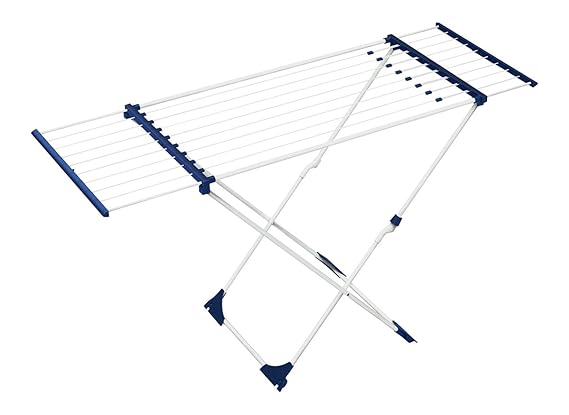 BigDean Teleskop Wäscheständer mit Rollen 18m Deluxe Wäschetrockner Flügelwäschetrockner Flügelwäscheständer