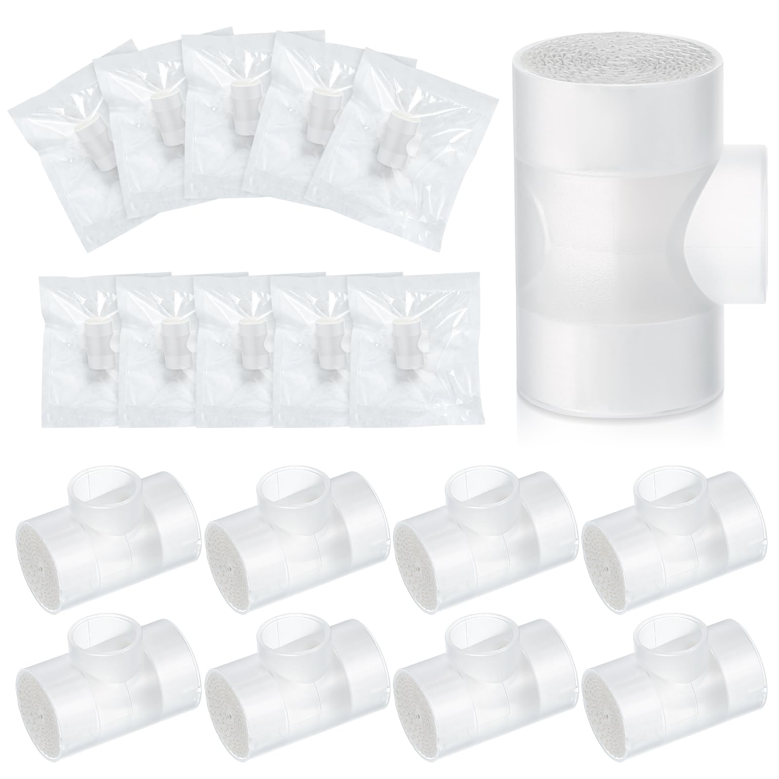 Photo 1 of Threlaco 50 Pcs Tracheostomy HME Heat Moisture Exchanger Individually Package Tracheotomy Humidifier Tracheostomy Supplies