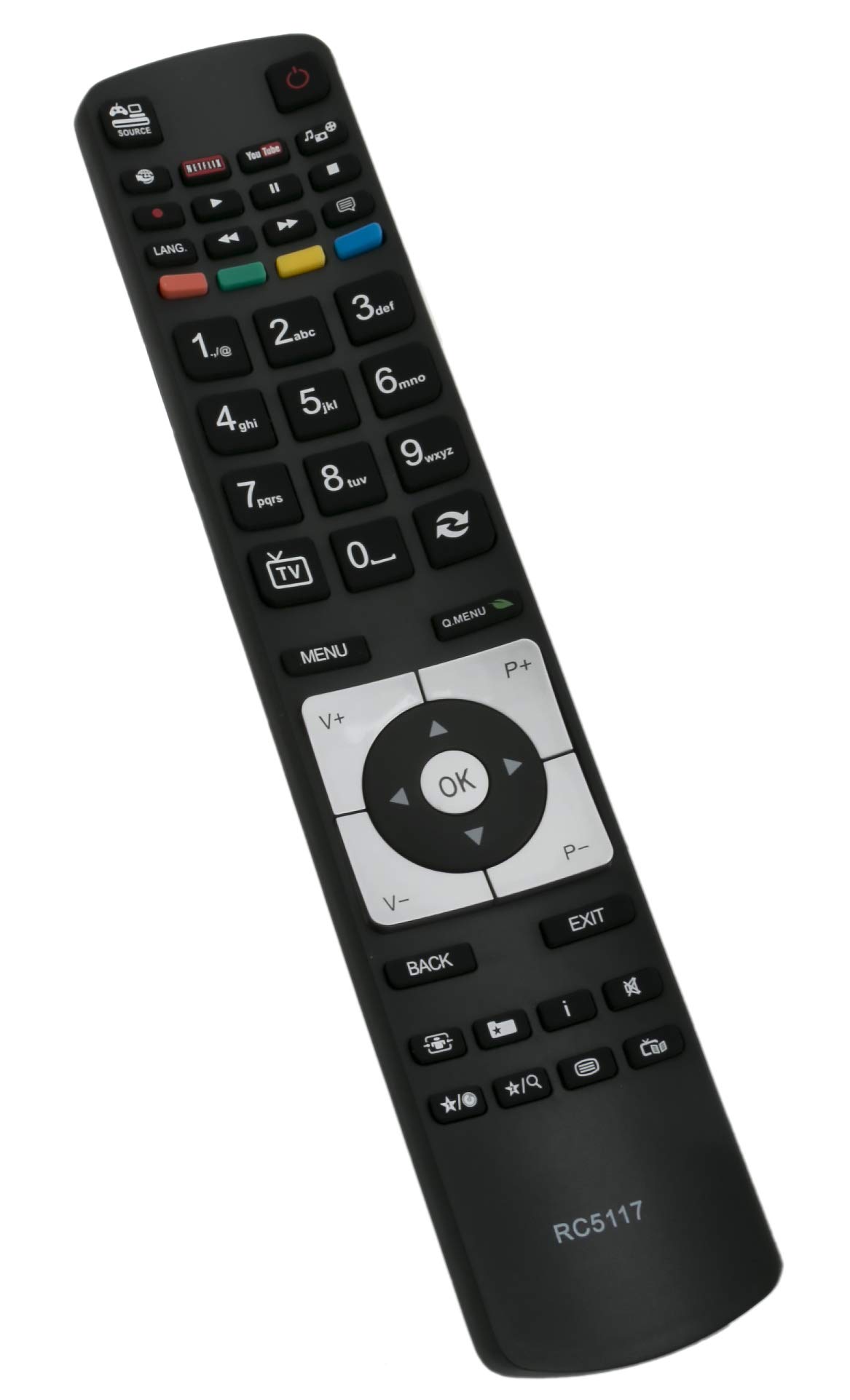 ALLIMITY RC5117 Sub RM-C3173 Remote Control Replace for JVC LED Smart HD TV LT-32C740 LT-39C740 LT-50C740 LT-50TW60J