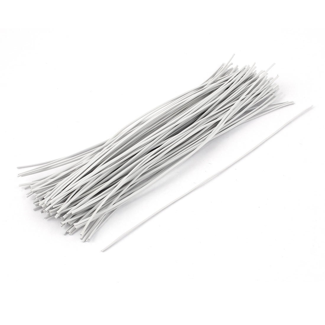 Sourcingmap Candy Bag Package Flat Twist Ties 200mm Long 100pcs White