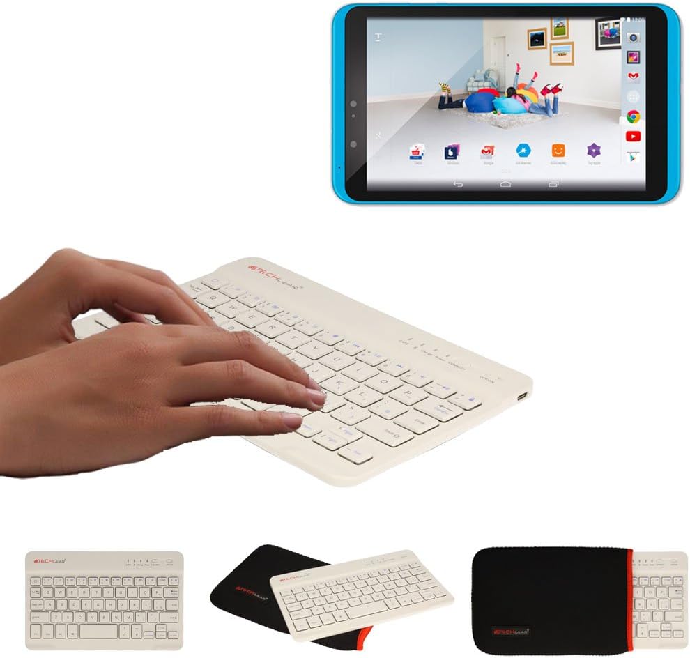 TECHGEAR [Active Strike (S) Slim Line Bluetooth Wireless UK Keyboard