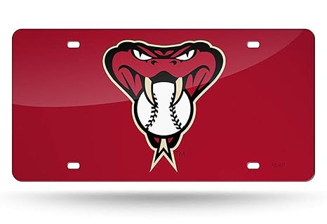 Sports & Outdoors Stockdale Arizona Diamondbacks Mascot Logo Design Premium Laser Cut Tag Acrylic Inlaid License Plate Baseball