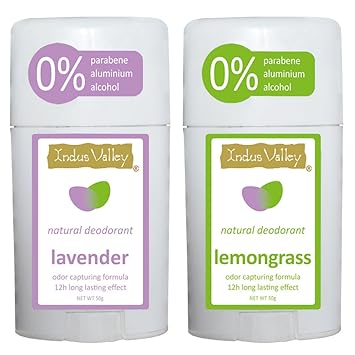 Indus Valley Combo of Lavender and Lemongrass (no paraben and alcohol) Deo Stick 100g