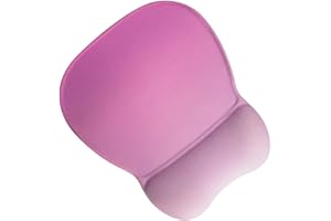 Ergonomic Mouse Pad with Wrist Support, Mousepad with Memory Foam Wrist Rest and Non-Slip Base for Computer, Cafe, Home & Off