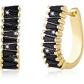 GAOKOXI Christmas Gold Earrings for Women,Fashion Christmas Rhinestone Earrings,Holiday Crystal Hoop Earrings Festival Trendy Jewelry