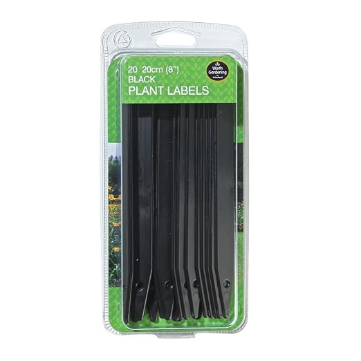 Garland 20 cm (20) planta minilabel, negro: Amazon.es: Jardín