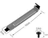Bumdenuu 20 PC PCI Slot Cover Black Steel Dust Filter Closure Plates Ventilated view 6