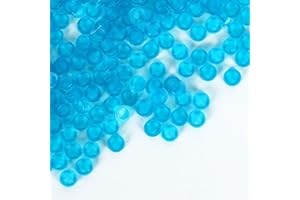 Etarnfly 2800PCS Pixel Bricks, 1X1 Classic Round Plates Building Blocks Parts and Pieces - Pixel Arts Dots Bulk Studs Accessories Kit Compatible with Major Brand 98138, Transparent Blue