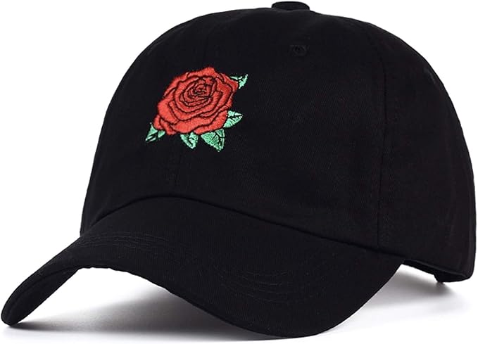 Amazon Dzd 海外工場直送 ストリート スナップバック キャップ 薔薇 刺繍 メンズ レディース ラップ Hiphop ピンク キャップ 通販